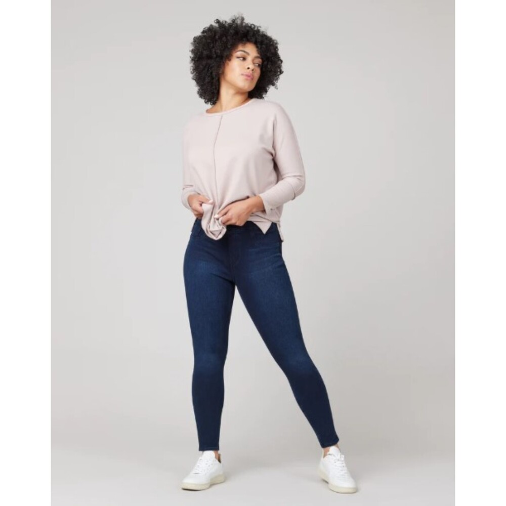 SPANX Jean-ish Ankle Leggings in Twilight Blue Size S